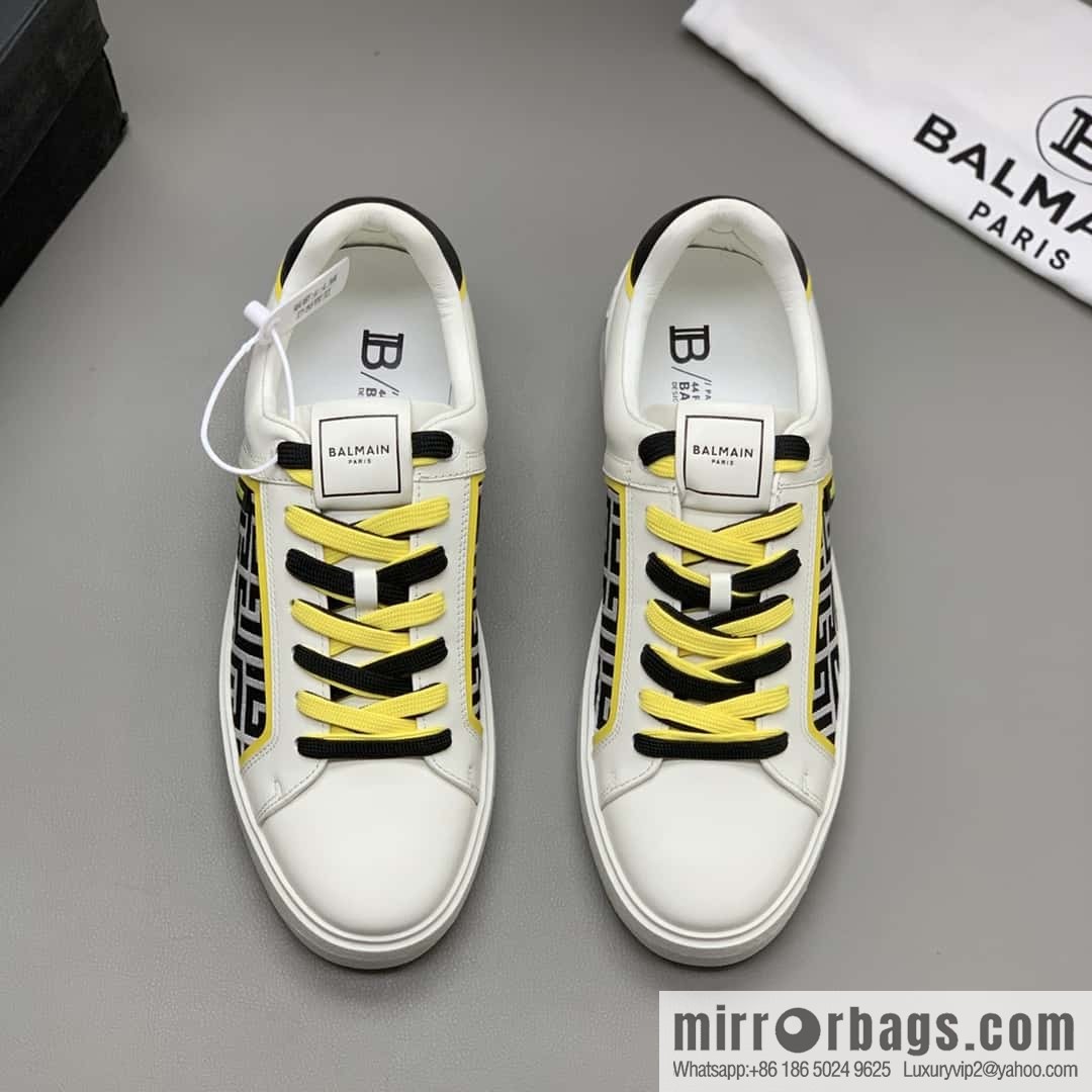 BALMAIN 🔥 men's casual white shoes