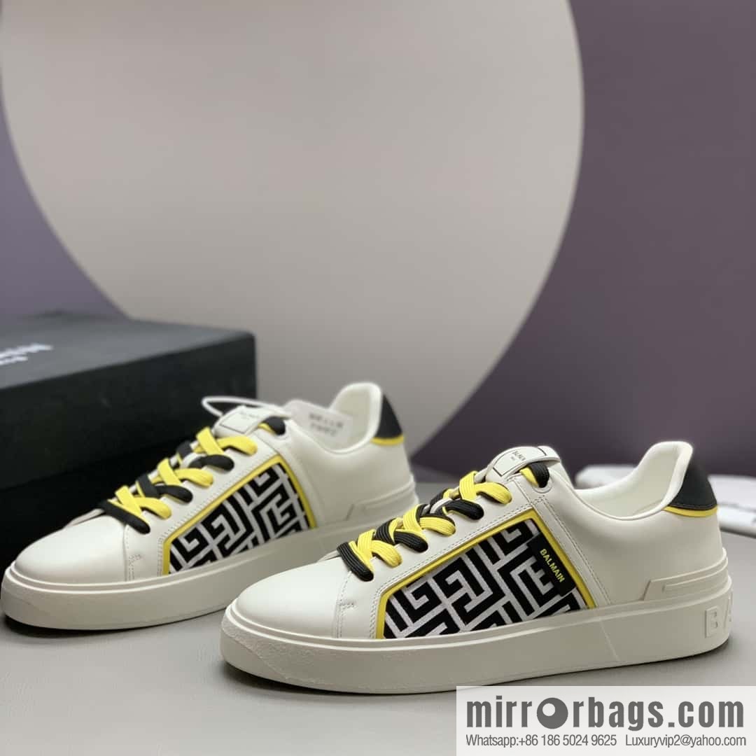 BALMAIN 🔥 men's casual white shoes