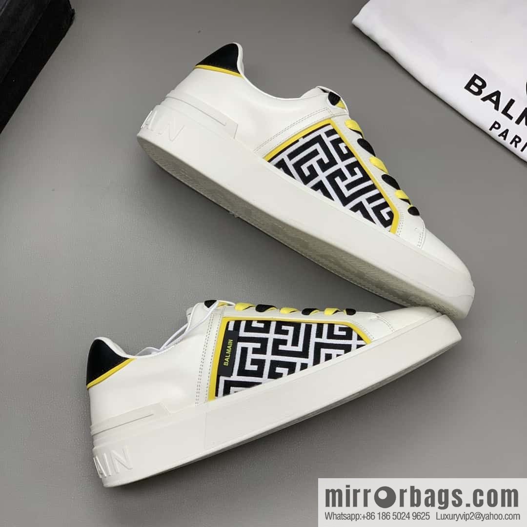 BALMAIN 🔥 men's casual white shoes