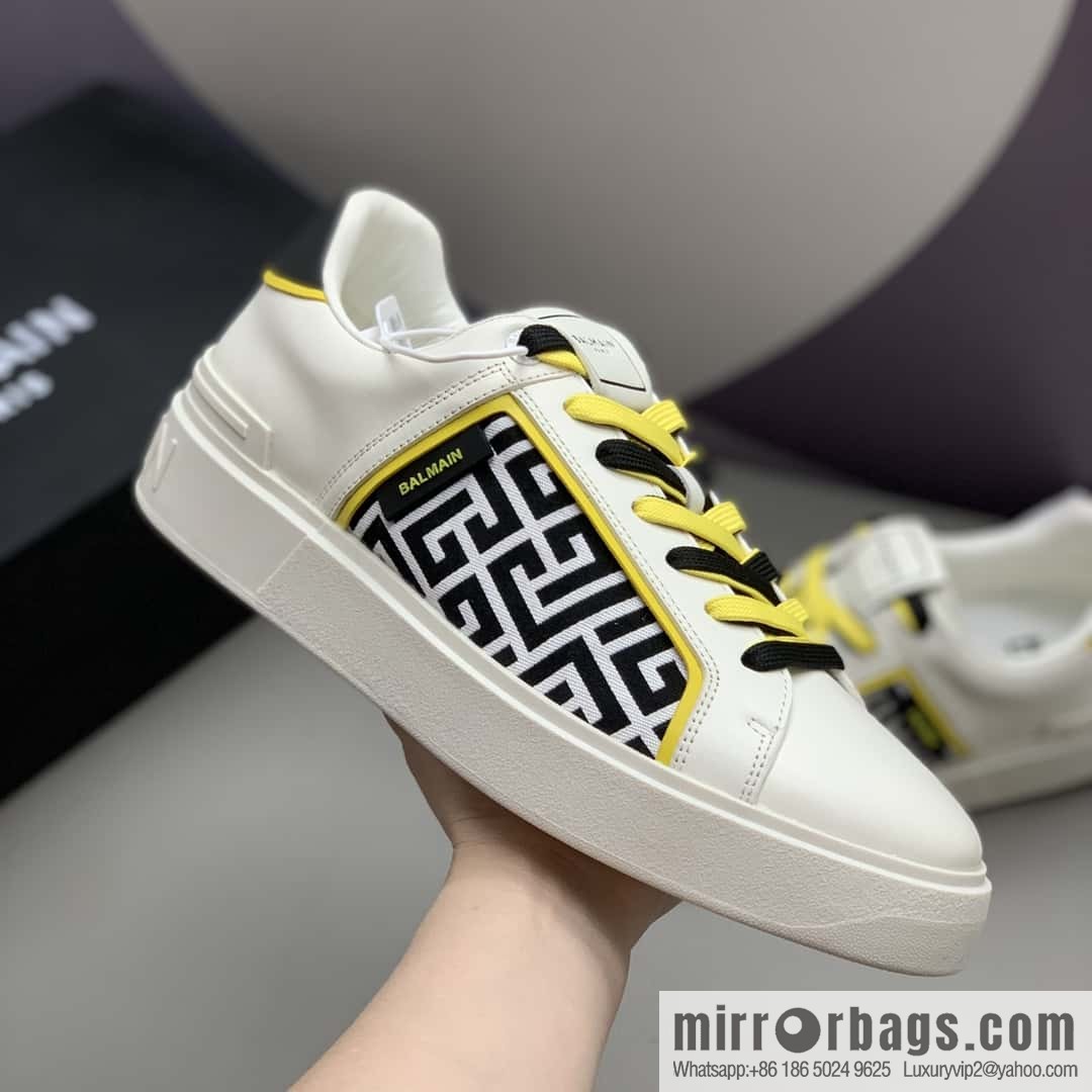 BALMAIN 🔥 men's casual white shoes