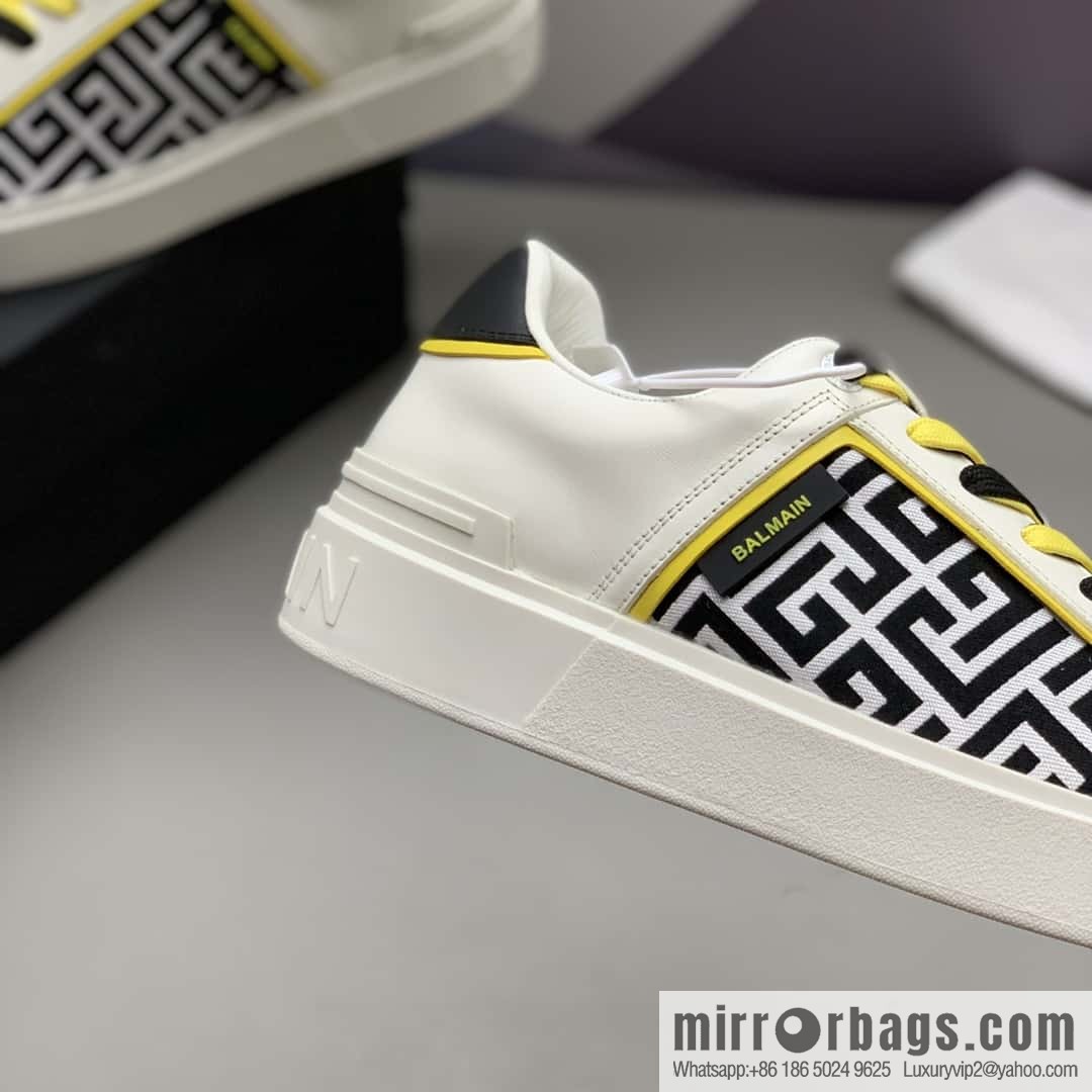 BALMAIN 🔥 men's casual white shoes