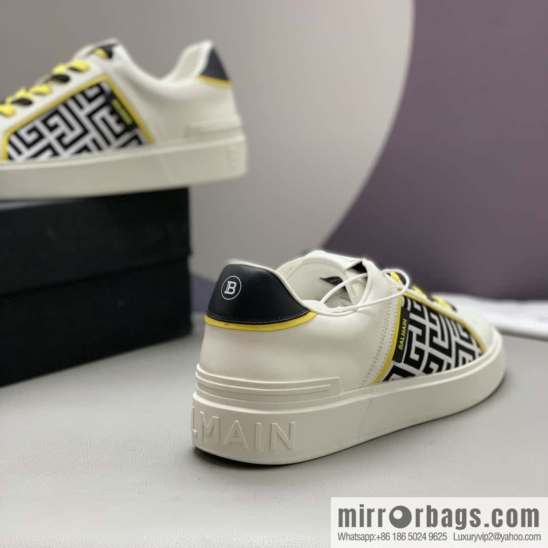 BALMAIN 🔥 men's casual white shoes