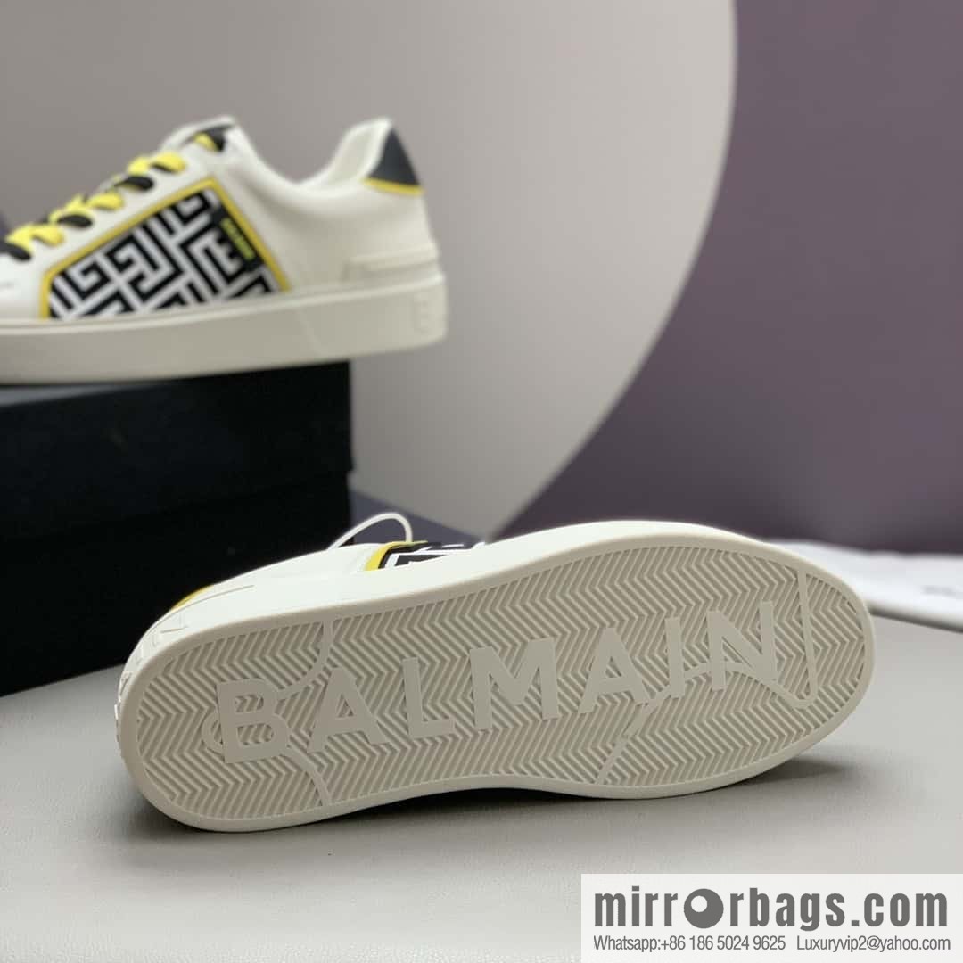 BALMAIN 🔥 men's casual white shoes