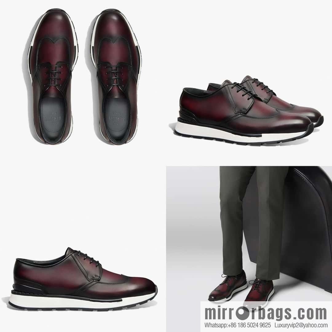 💋💍Berlut Bruti, Upgraded 4th Generation Private Model Outsole Fast Track Leather Sneakers