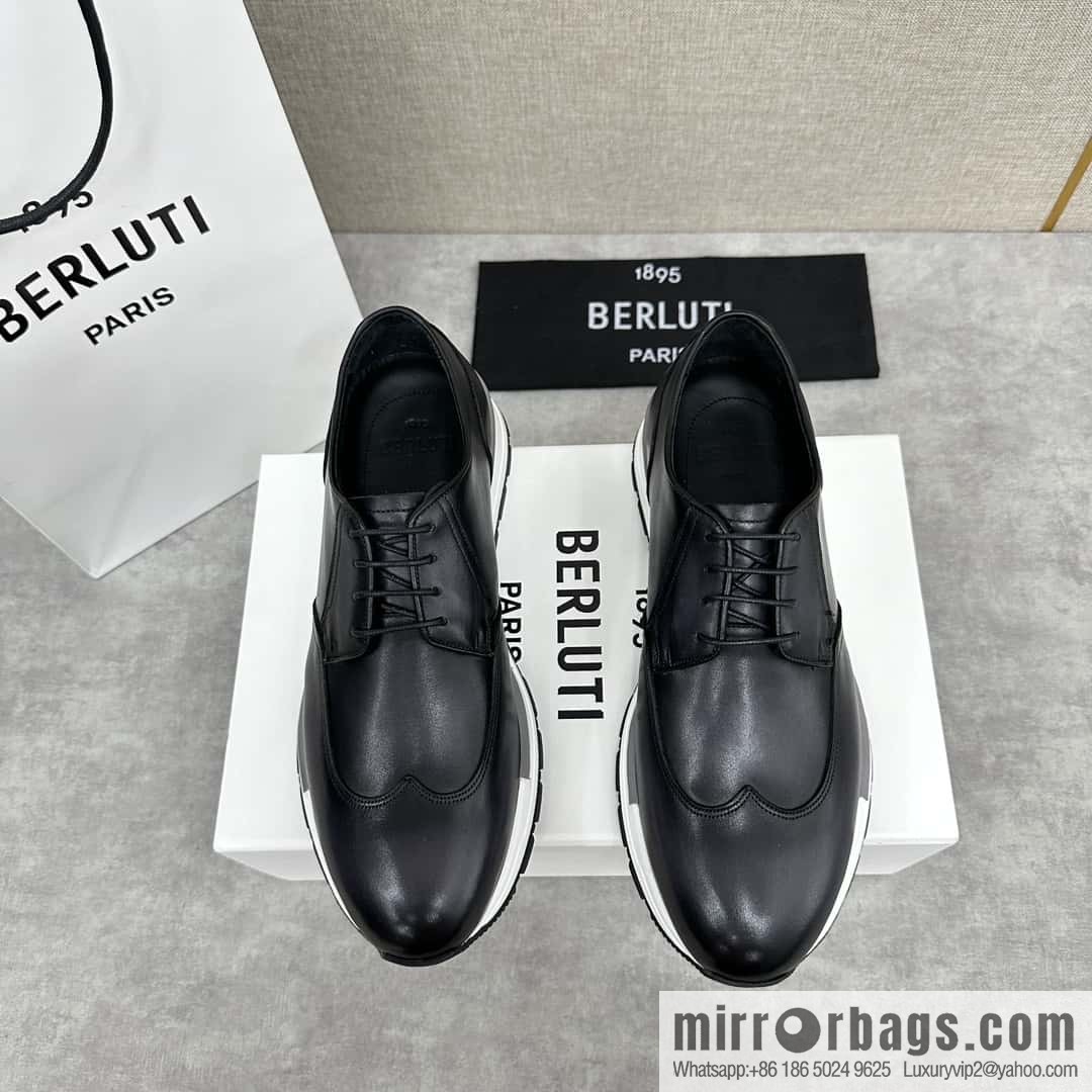 ๐๐Berlut Bruti, Upgraded 4th Generation Private Model Outsole Fast Track Leather Sneakers