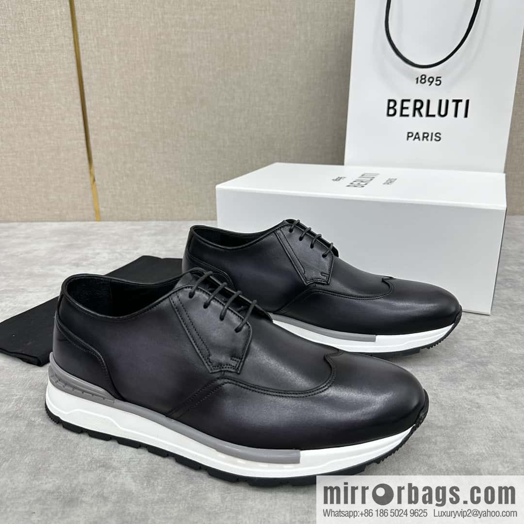 ๐๐Berlut Bruti, Upgraded 4th Generation Private Model Outsole Fast Track Leather Sneakers