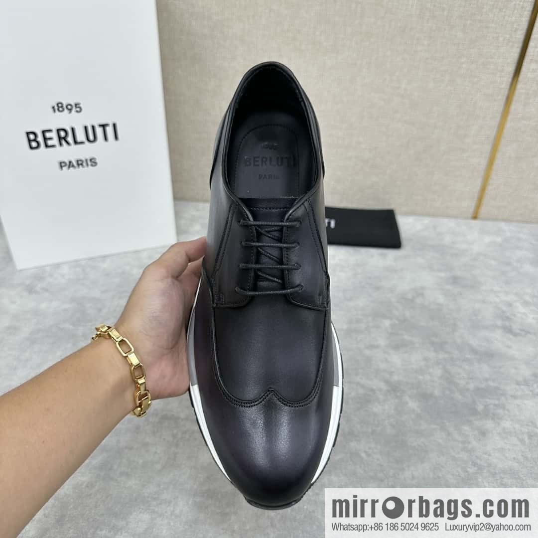 ๐๐Berlut Bruti, Upgraded 4th Generation Private Model Outsole Fast Track Leather Sneakers