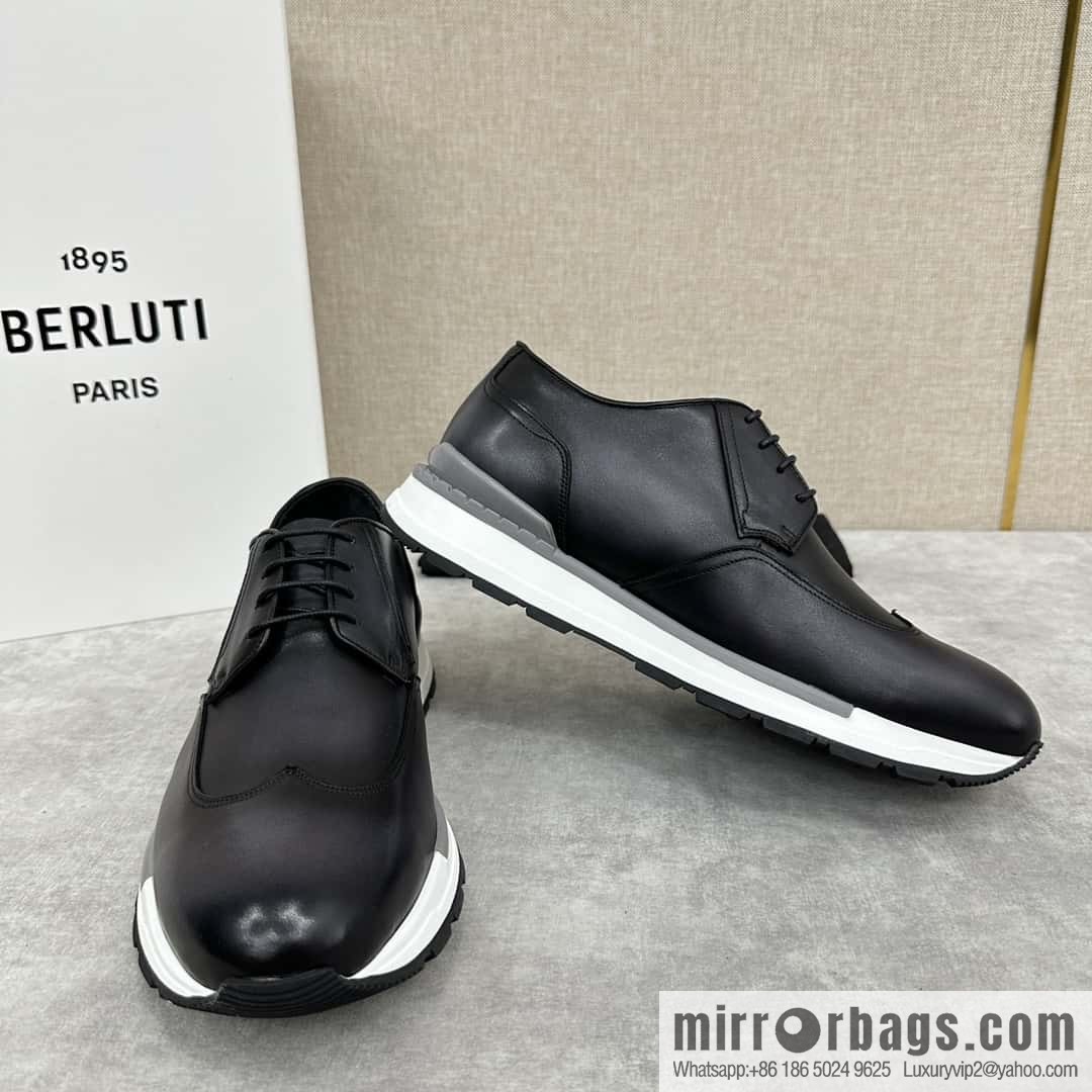 ๐๐Berlut Bruti, Upgraded 4th Generation Private Model Outsole Fast Track Leather Sneakers