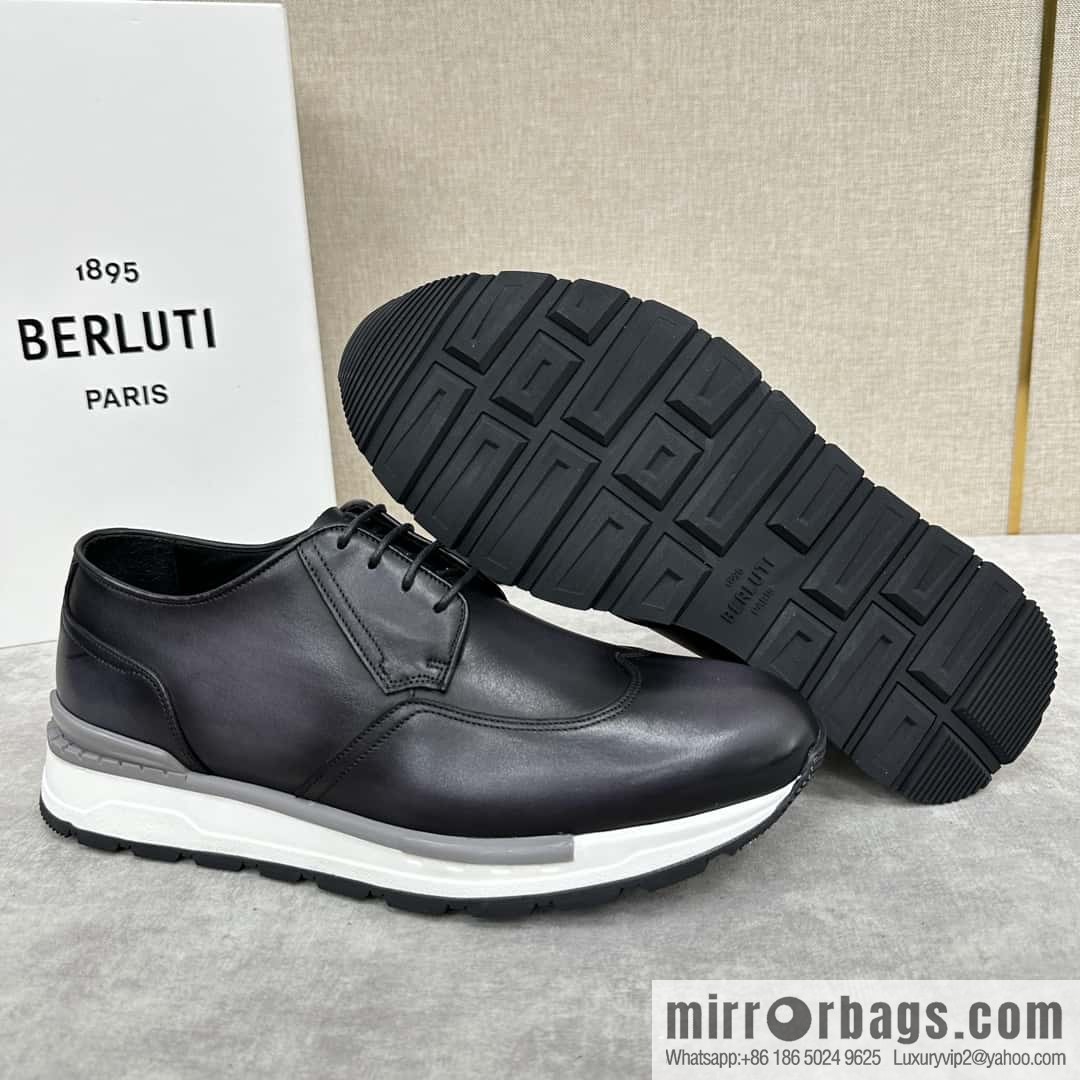 ๐๐Berlut Bruti, Upgraded 4th Generation Private Model Outsole Fast Track Leather Sneakers