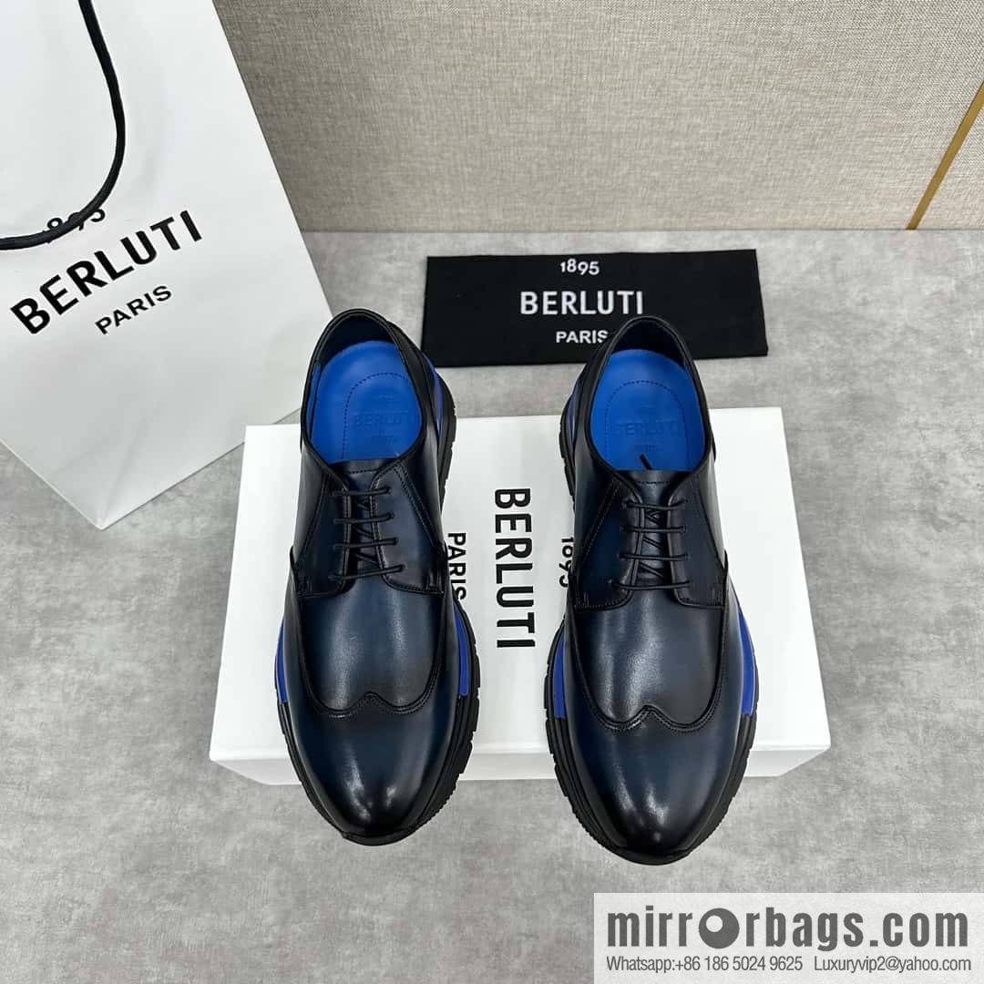 ๐๐Berlut Bruti, Upgraded 4th Generation Private Model Outsole Fast Track Leather Sneakers