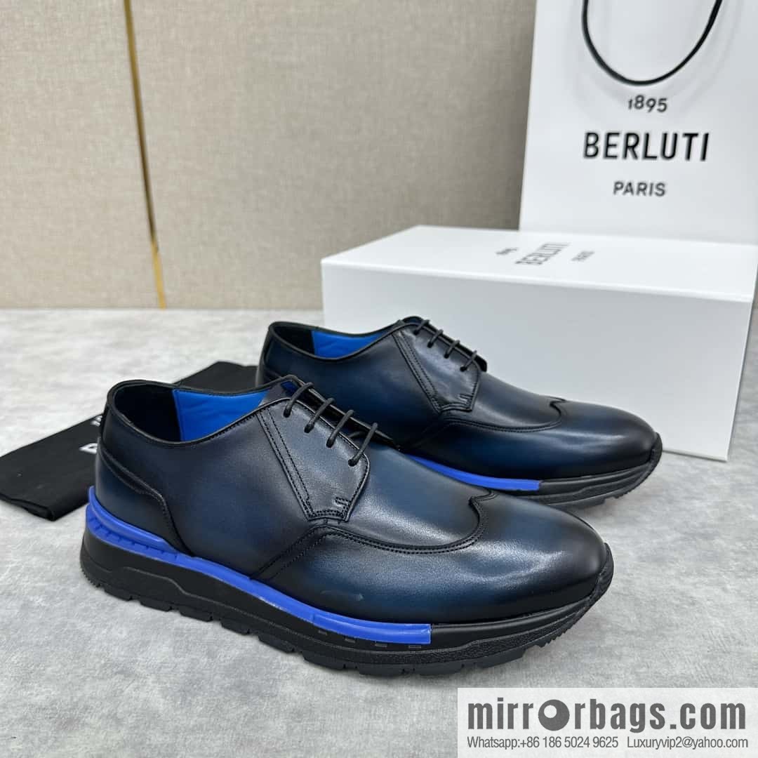 ๐๐Berlut Bruti, Upgraded 4th Generation Private Model Outsole Fast Track Leather Sneakers