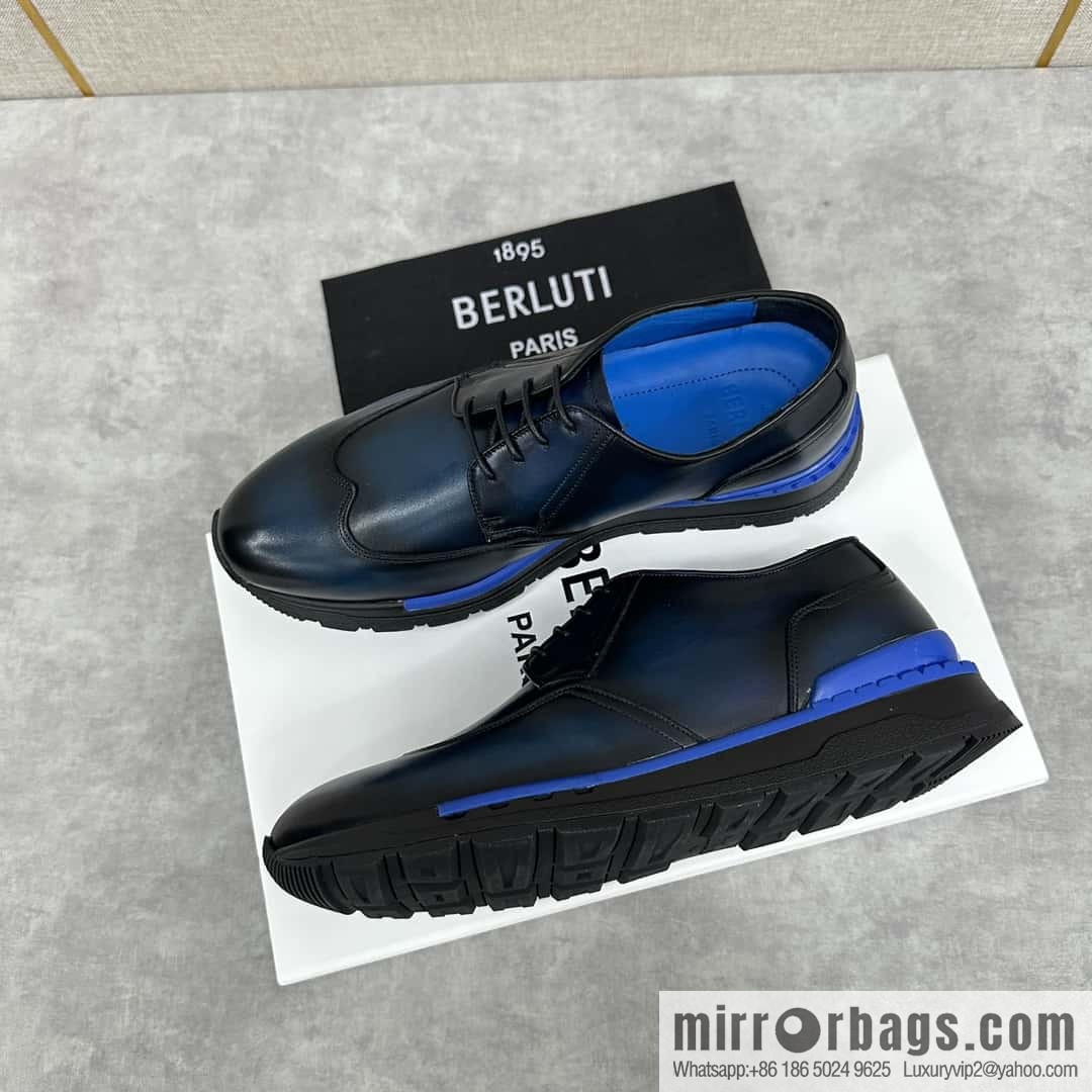 ๐๐Berlut Bruti, Upgraded 4th Generation Private Model Outsole Fast Track Leather Sneakers