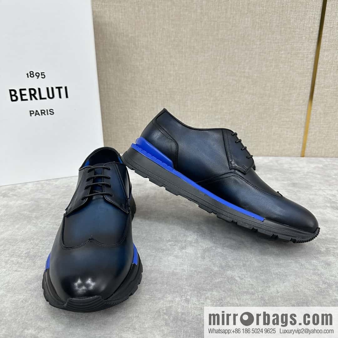 ๐๐Berlut Bruti, Upgraded 4th Generation Private Model Outsole Fast Track Leather Sneakers