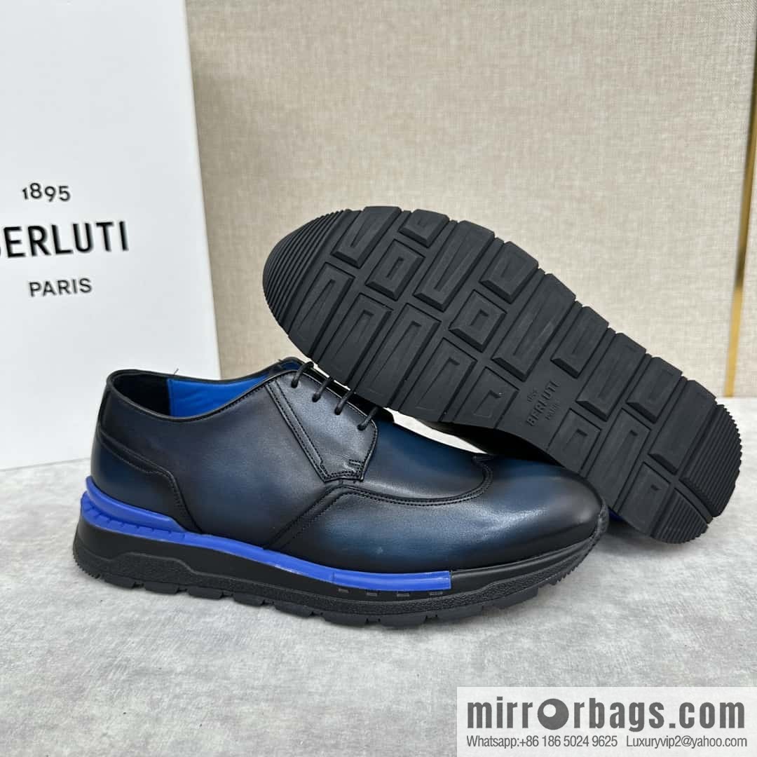 ๐๐Berlut Bruti, Upgraded 4th Generation Private Model Outsole Fast Track Leather Sneakers