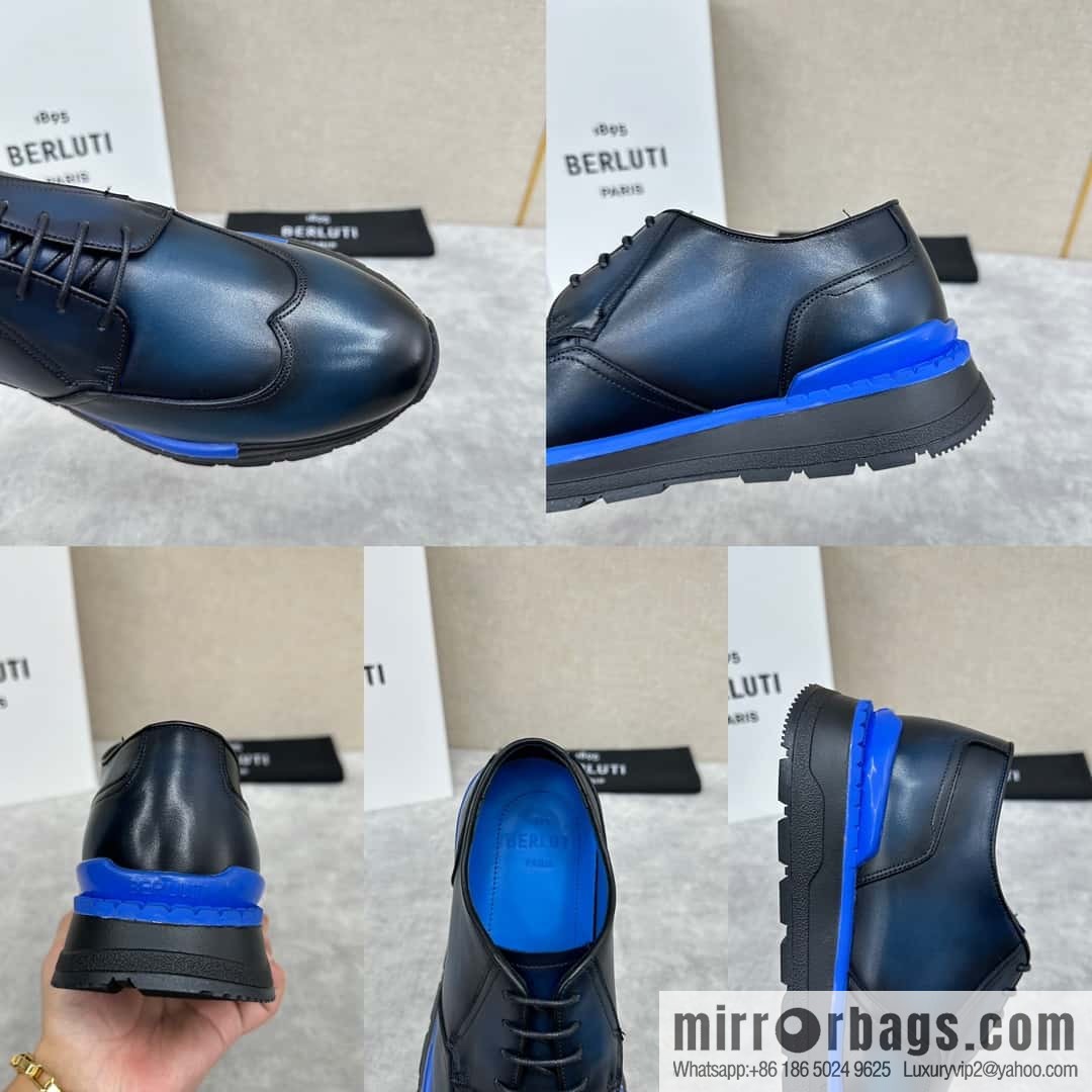 ๐๐Berlut Bruti, Upgraded 4th Generation Private Model Outsole Fast Track Leather Sneakers