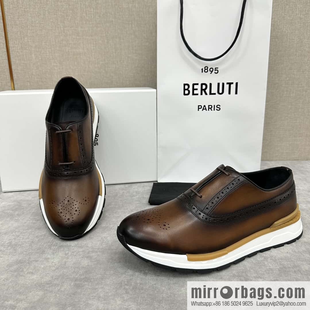 ๐๐Berlut Bruti, Upgraded 4th Generation Private Model Outsole Fast Track Leather Sneakers