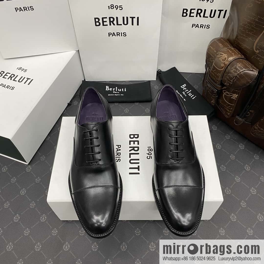 Hot Sale Returns Burlut Galet Hand Polished Cowhide Oxford Shoes