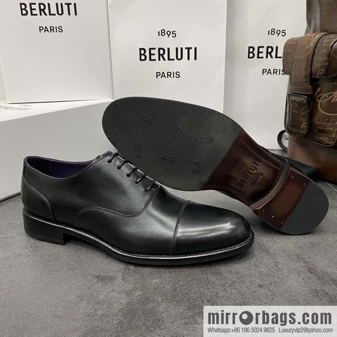 Hot Sale Returns Burlut Galet Hand Polished Cowhide Oxford Shoes