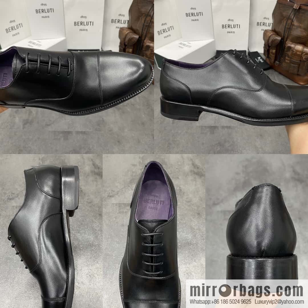 Hot Sale Returns Burlut Galet Hand Polished Cowhide Oxford Shoes