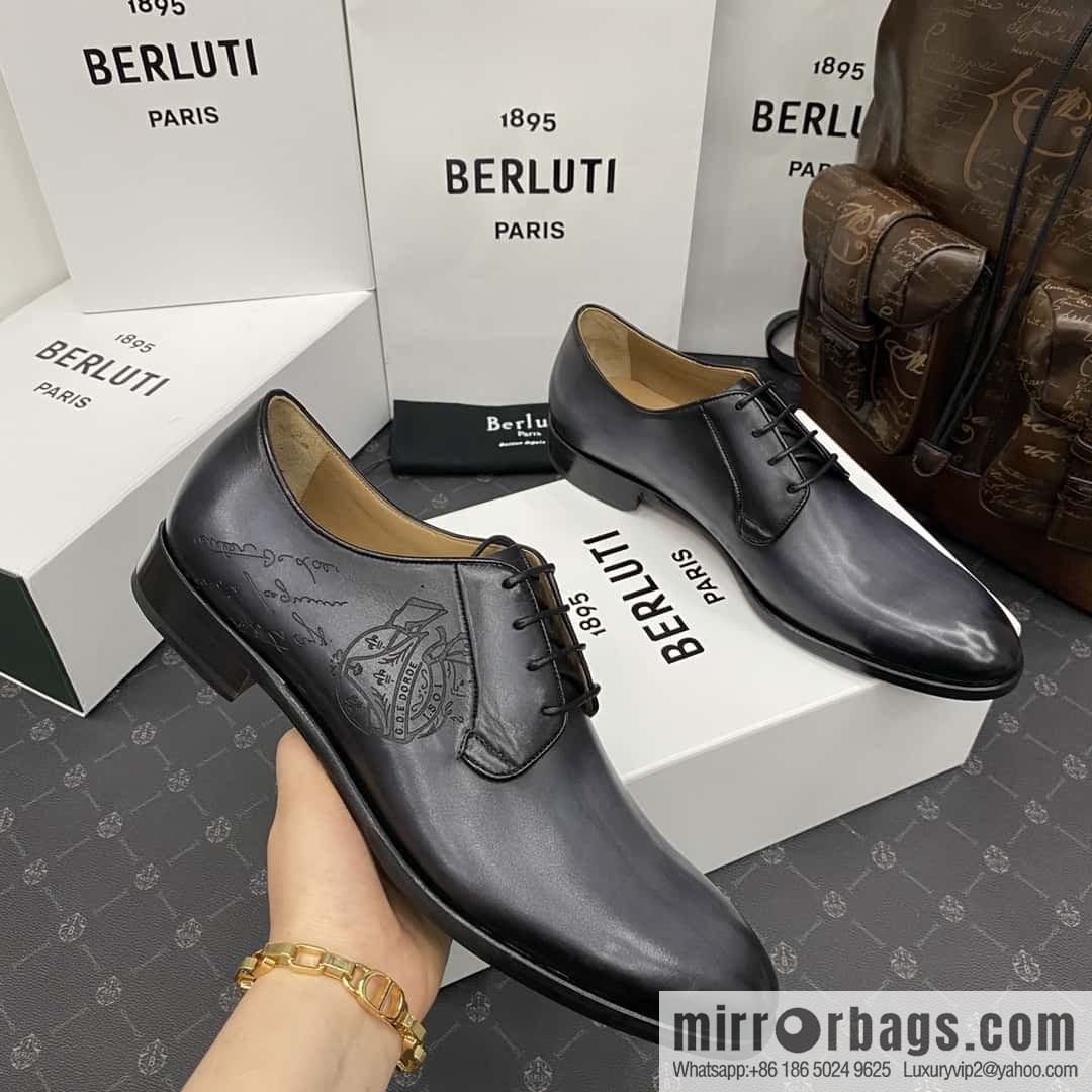 Hot Sale Returns Burlut Galet Hand Polished Cowhide Oxford Shoes
