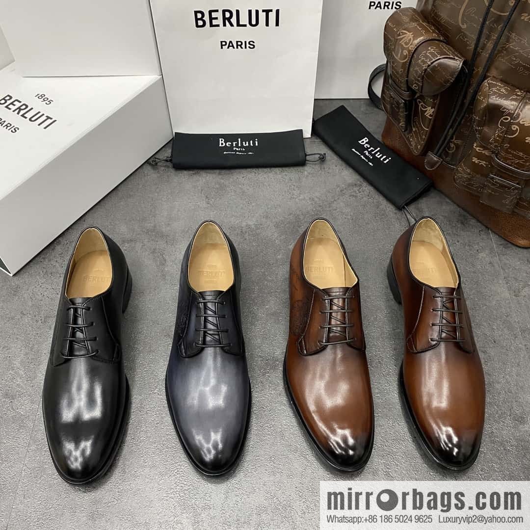 Hot Sale Returns Burlut Galet Hand Polished Cowhide Oxford Shoes