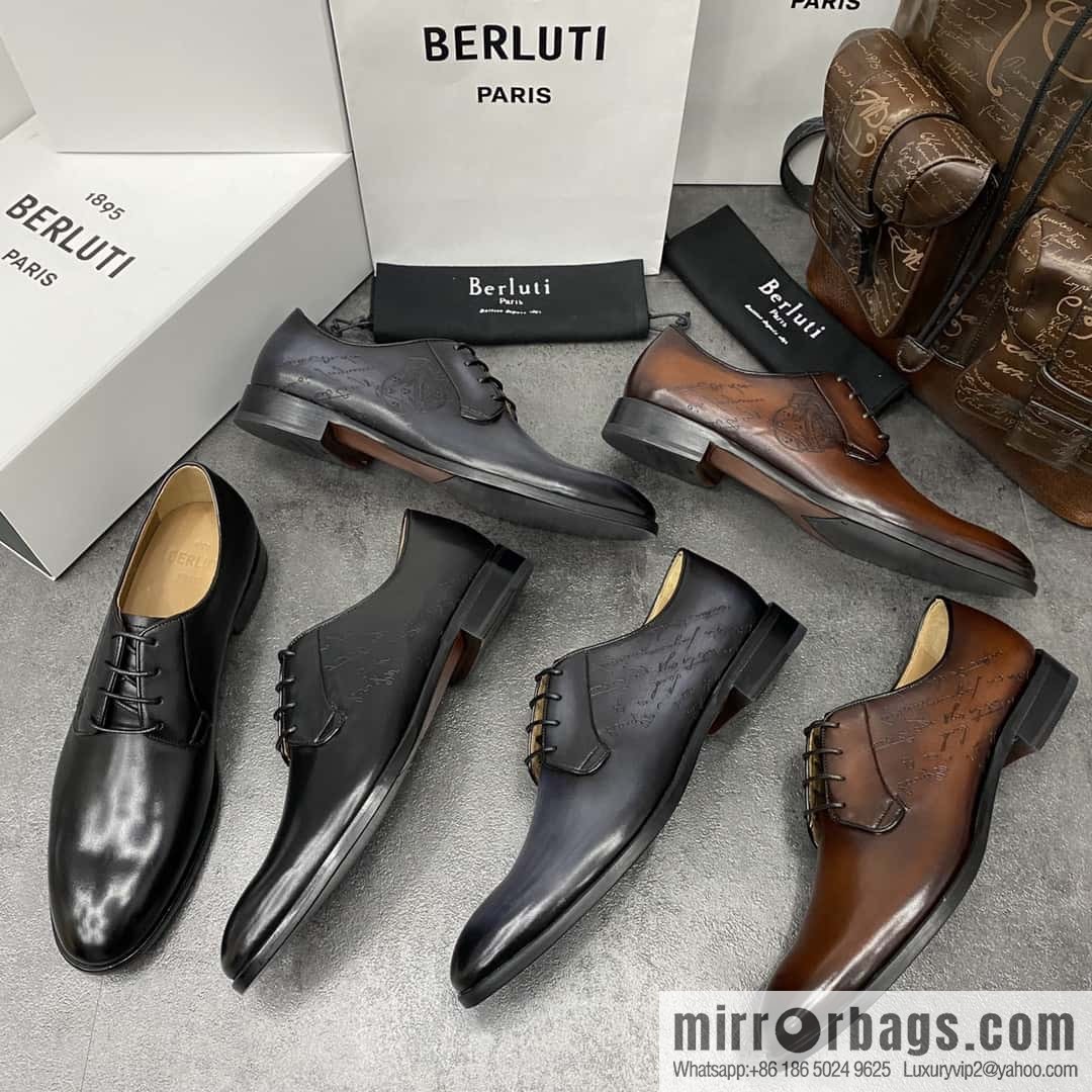 Hot Sale Returns Burlut Galet Hand Polished Cowhide Oxford Shoes
