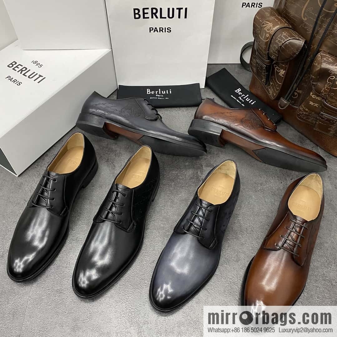 Hot Sale Returns Burlut Galet Hand Polished Cowhide Oxford Shoes
