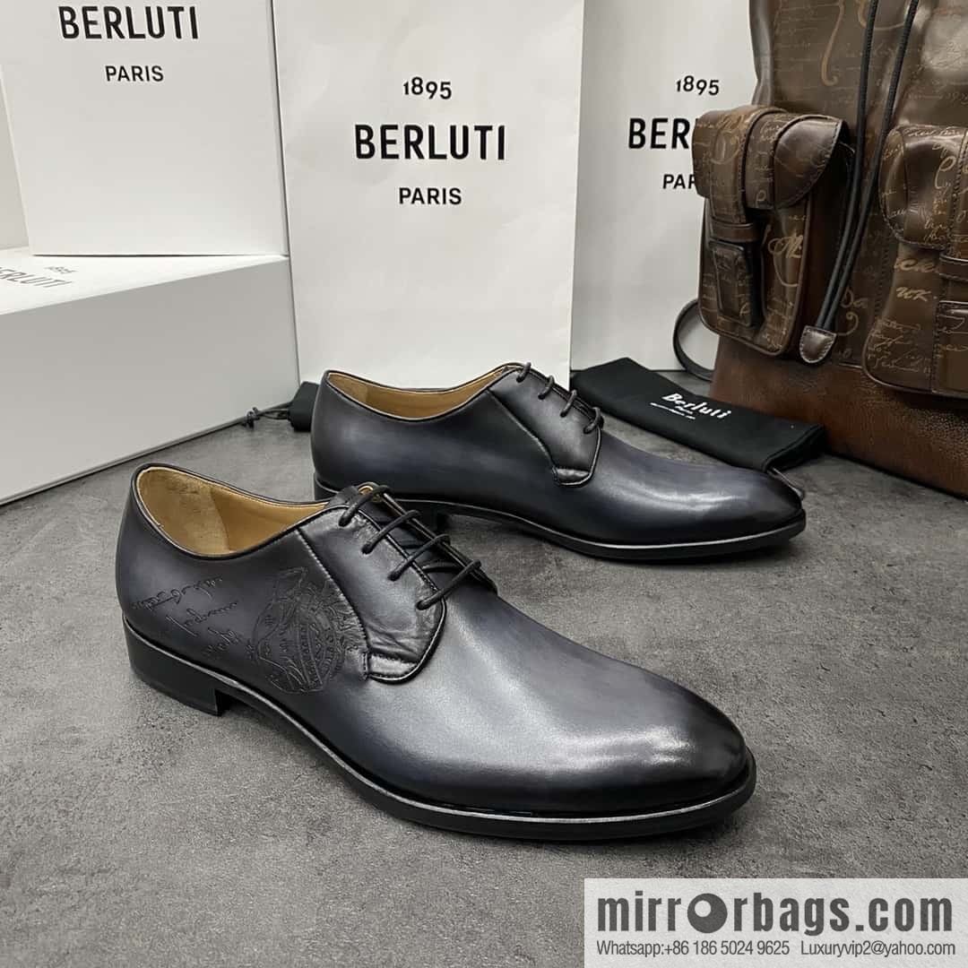 Hot Sale Returns Burlut Galet Hand Polished Cowhide Oxford Shoes
