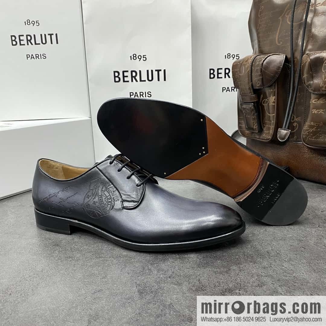 Hot Sale Returns Burlut Galet Hand Polished Cowhide Oxford Shoes