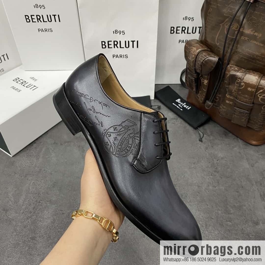Hot Sale Returns Burlut Galet Hand Polished Cowhide Oxford Shoes