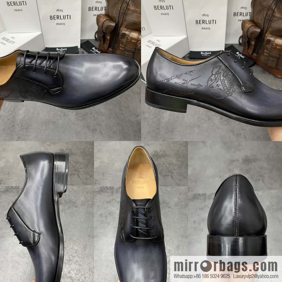 Hot Sale Returns Burlut Galet Hand Polished Cowhide Oxford Shoes
