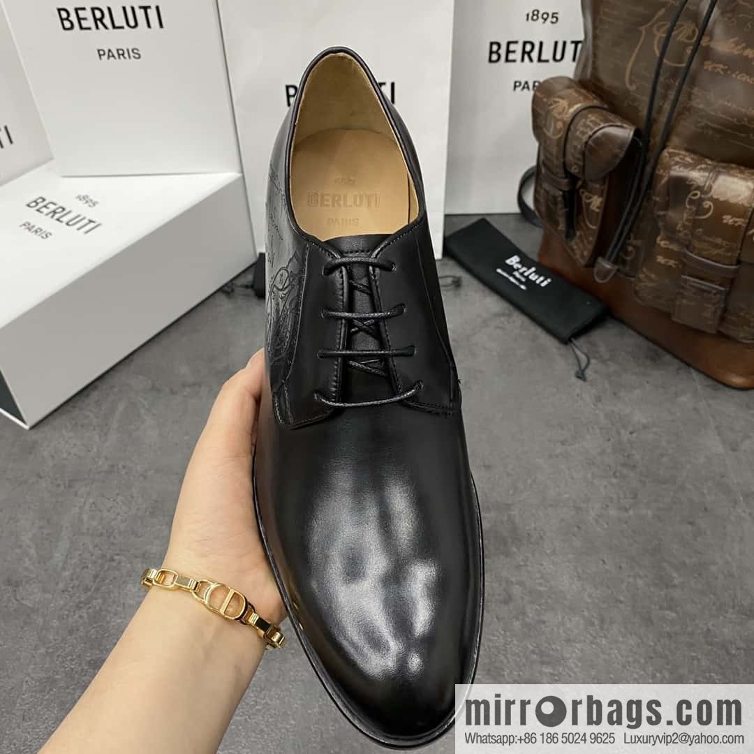 Hot Sale Returns Burlut Galet Hand Polished Cowhide Oxford Shoes