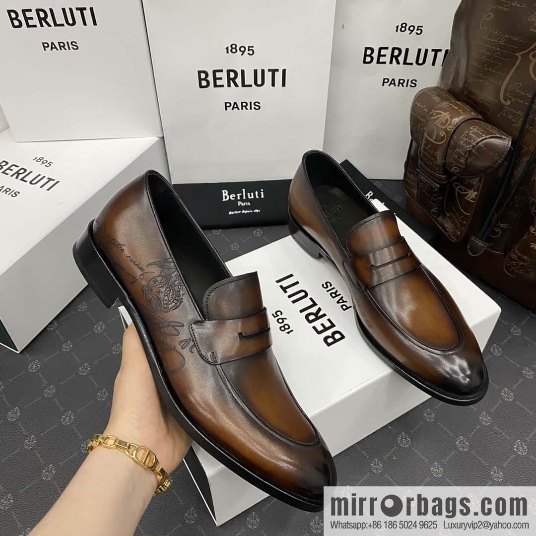 Hot Sale Returns Burlut Galet Hand Polished Cowhide Oxford Shoes