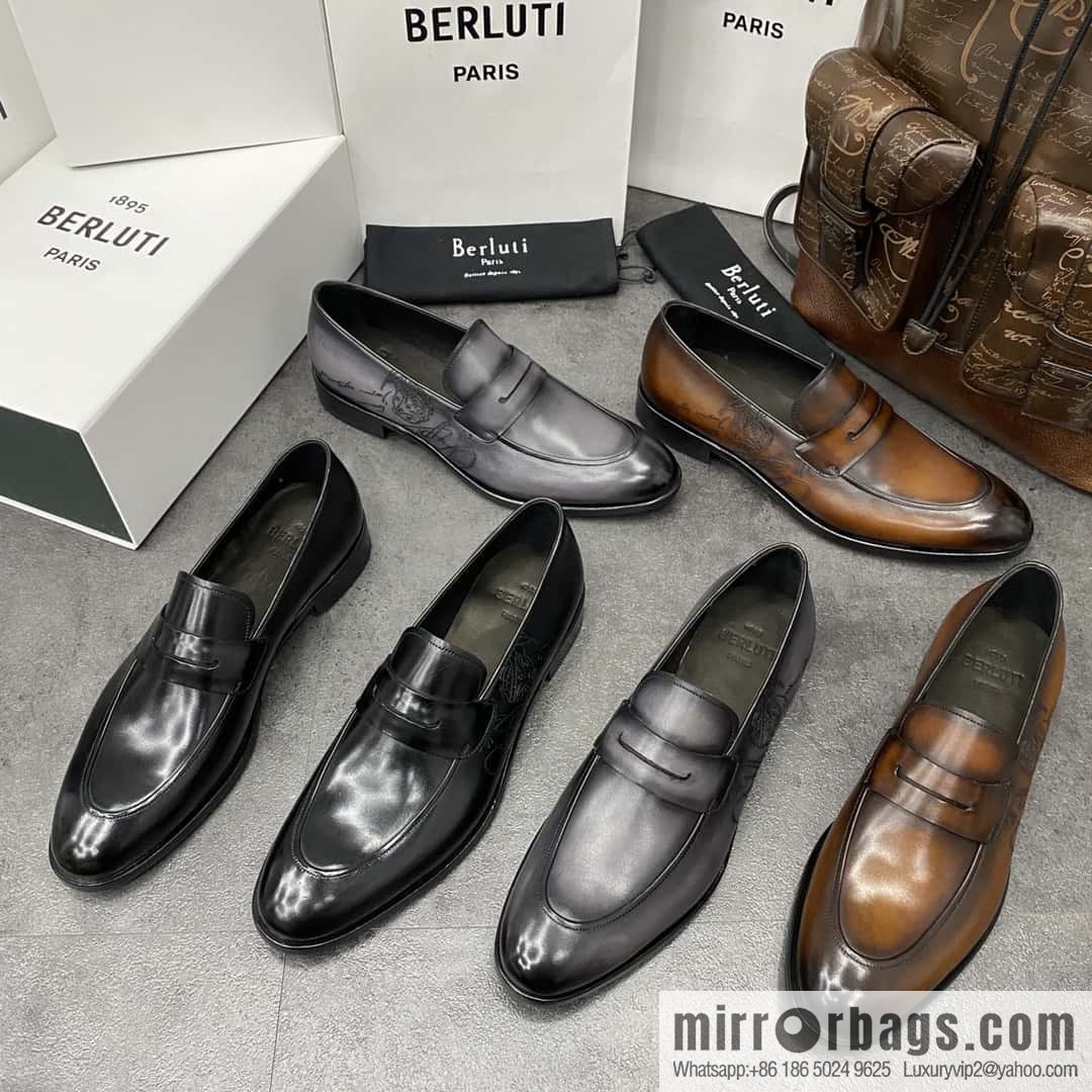 Hot Sale Returns Burlut Galet Hand Polished Cowhide Oxford Shoes