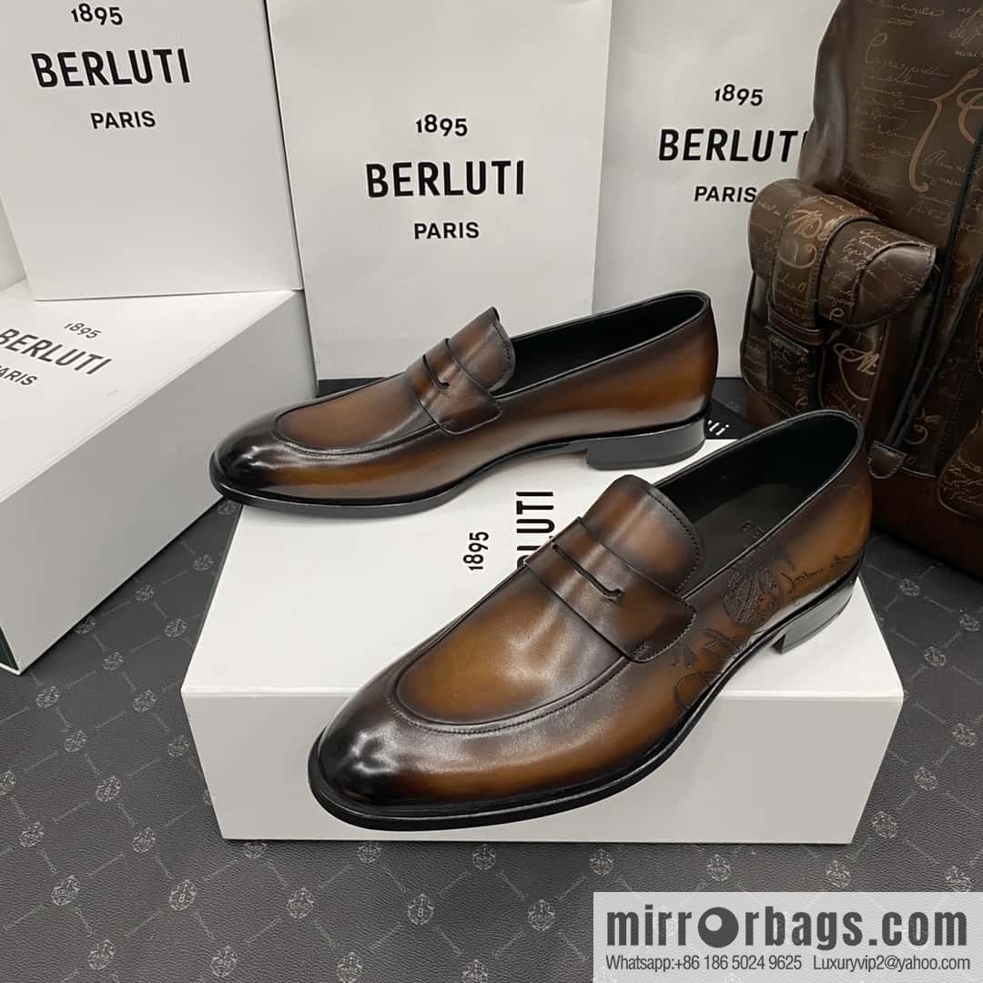 Hot Sale Returns Burlut Galet Hand Polished Cowhide Oxford Shoes