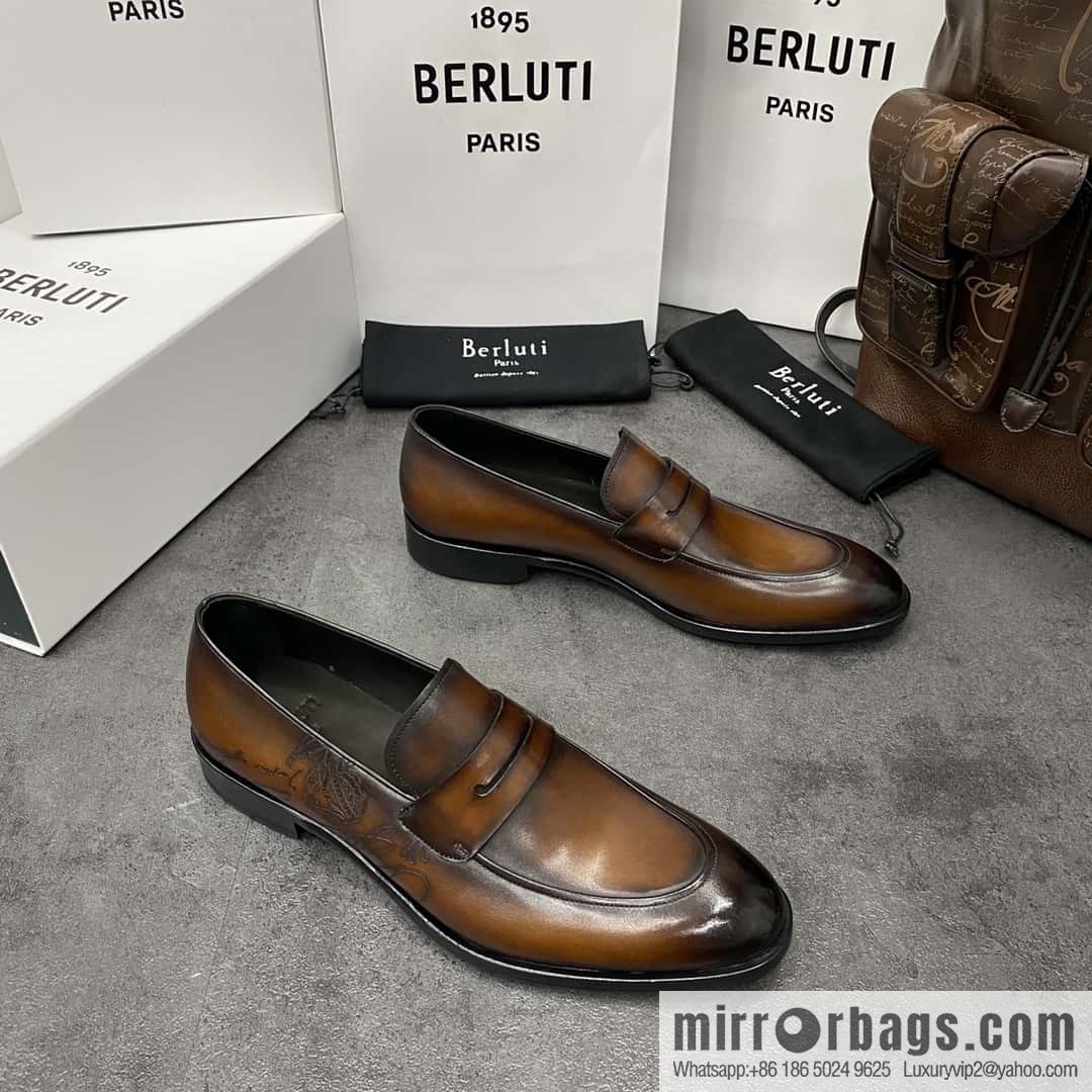 Hot Sale Returns Burlut Galet Hand Polished Cowhide Oxford Shoes