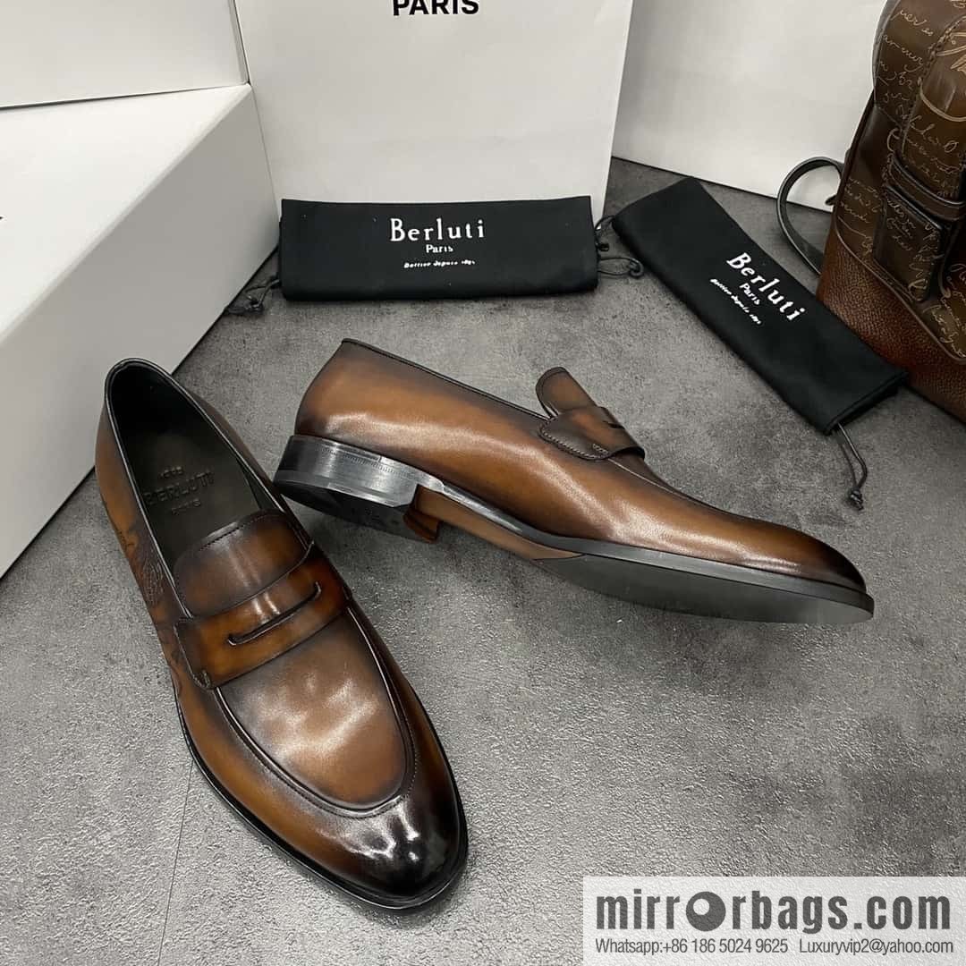 Hot Sale Returns Burlut Galet Hand Polished Cowhide Oxford Shoes