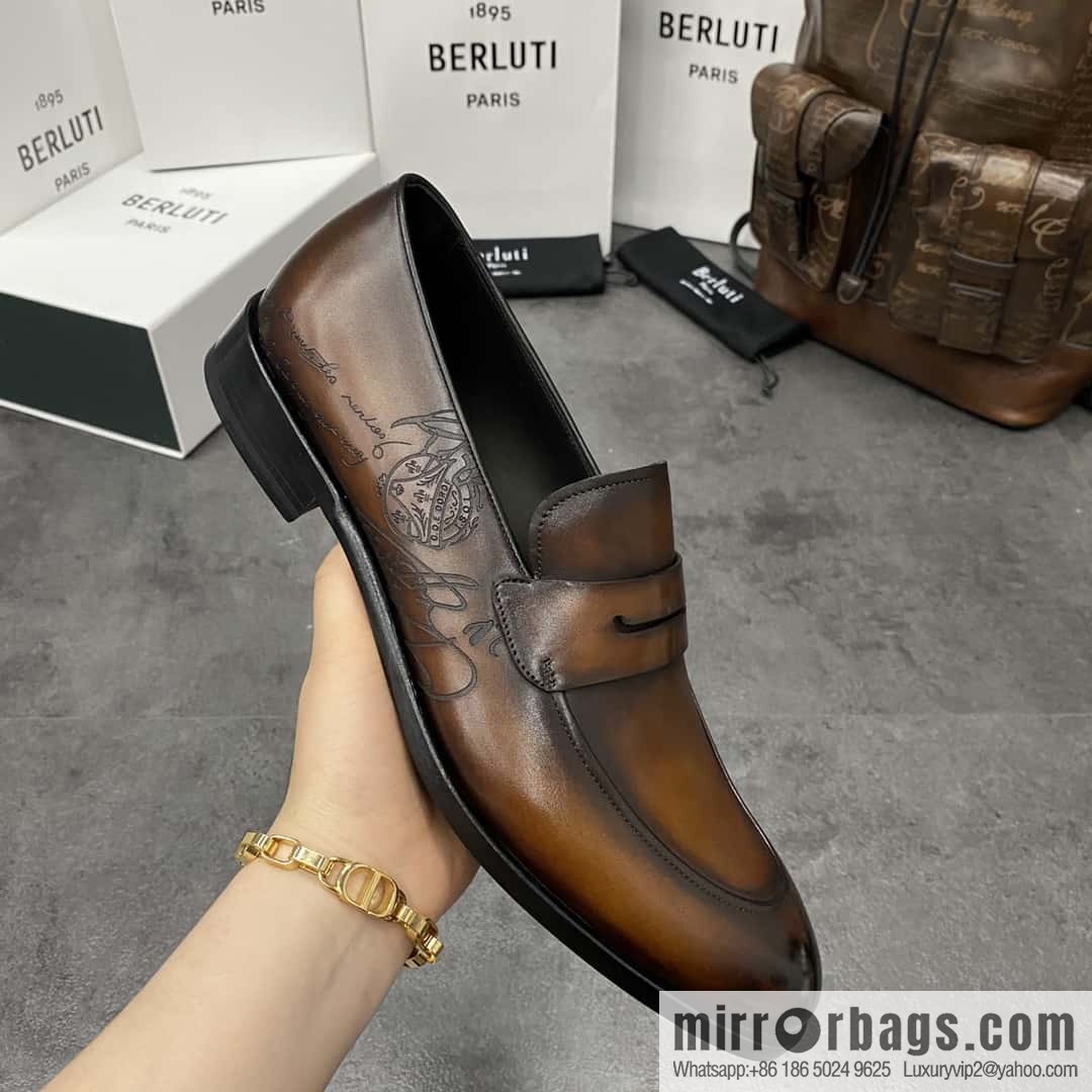 Hot Sale Returns Burlut Galet Hand Polished Cowhide Oxford Shoes