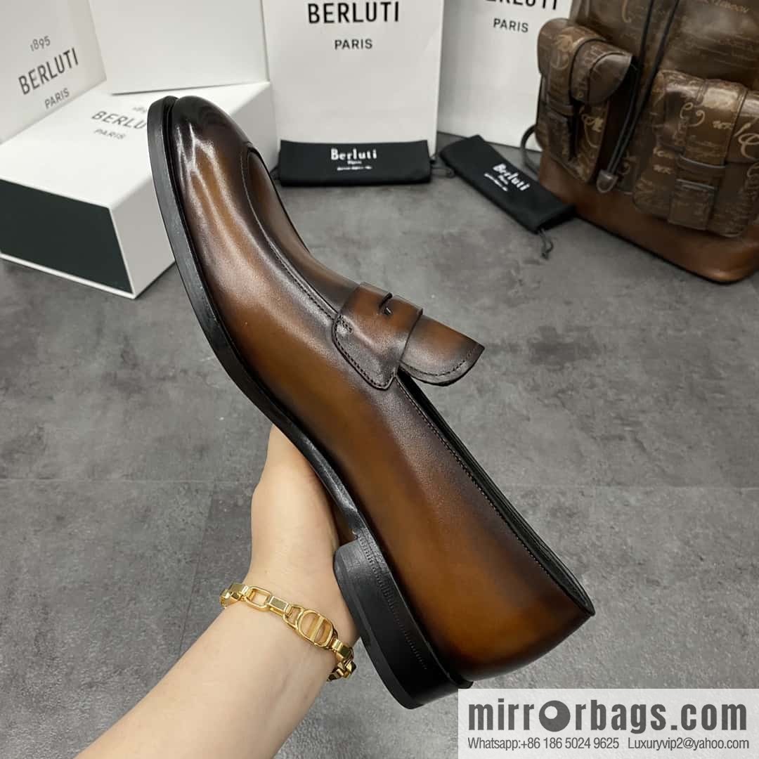 Hot Sale Returns Burlut Galet Hand Polished Cowhide Oxford Shoes