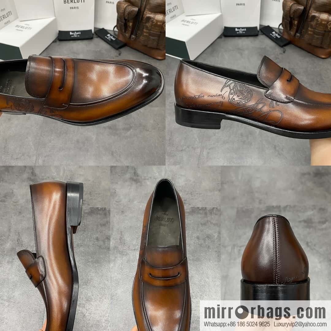 Hot Sale Returns Burlut Galet Hand Polished Cowhide Oxford Shoes