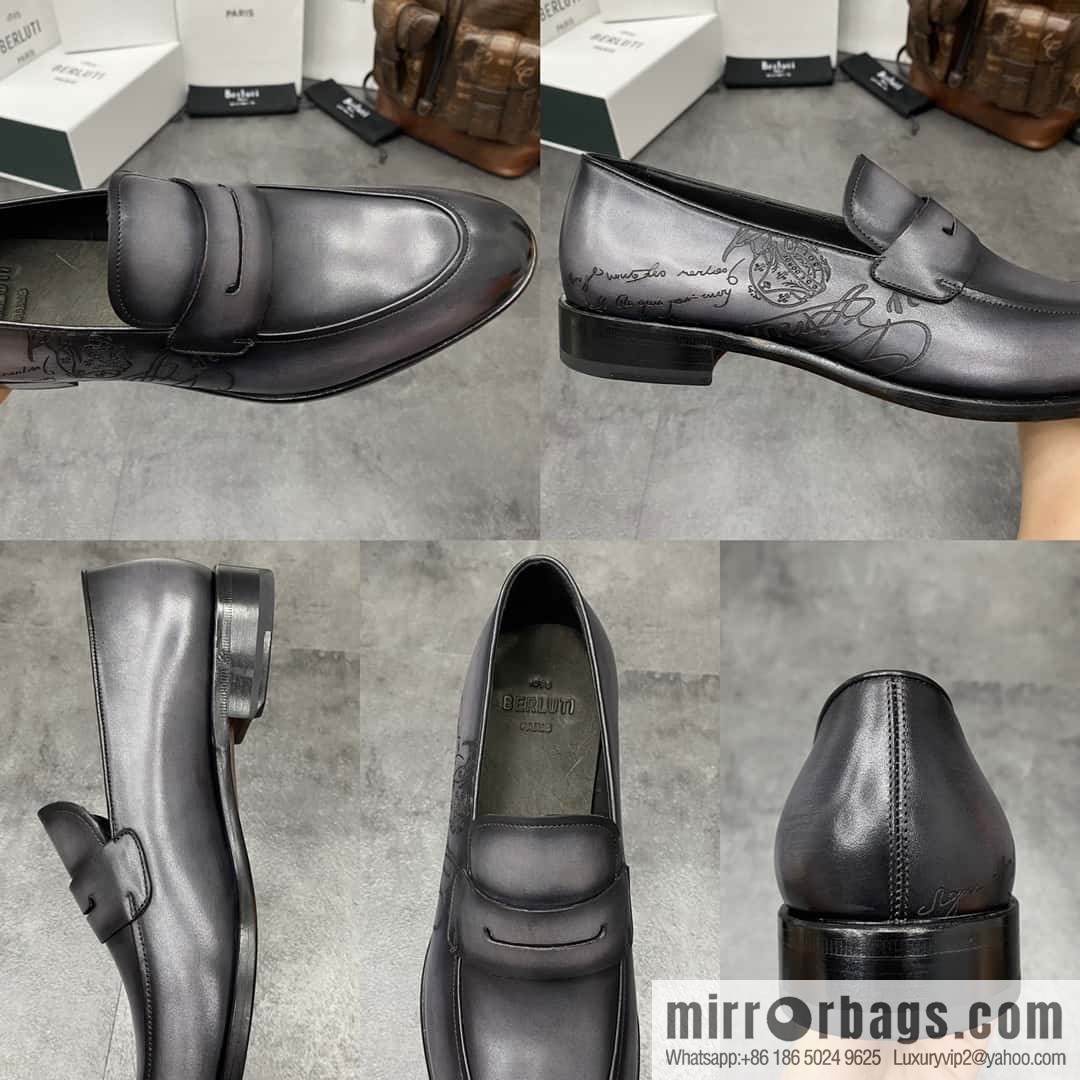 Hot Sale Returns Burlut Galet Hand Polished Cowhide Oxford Shoes