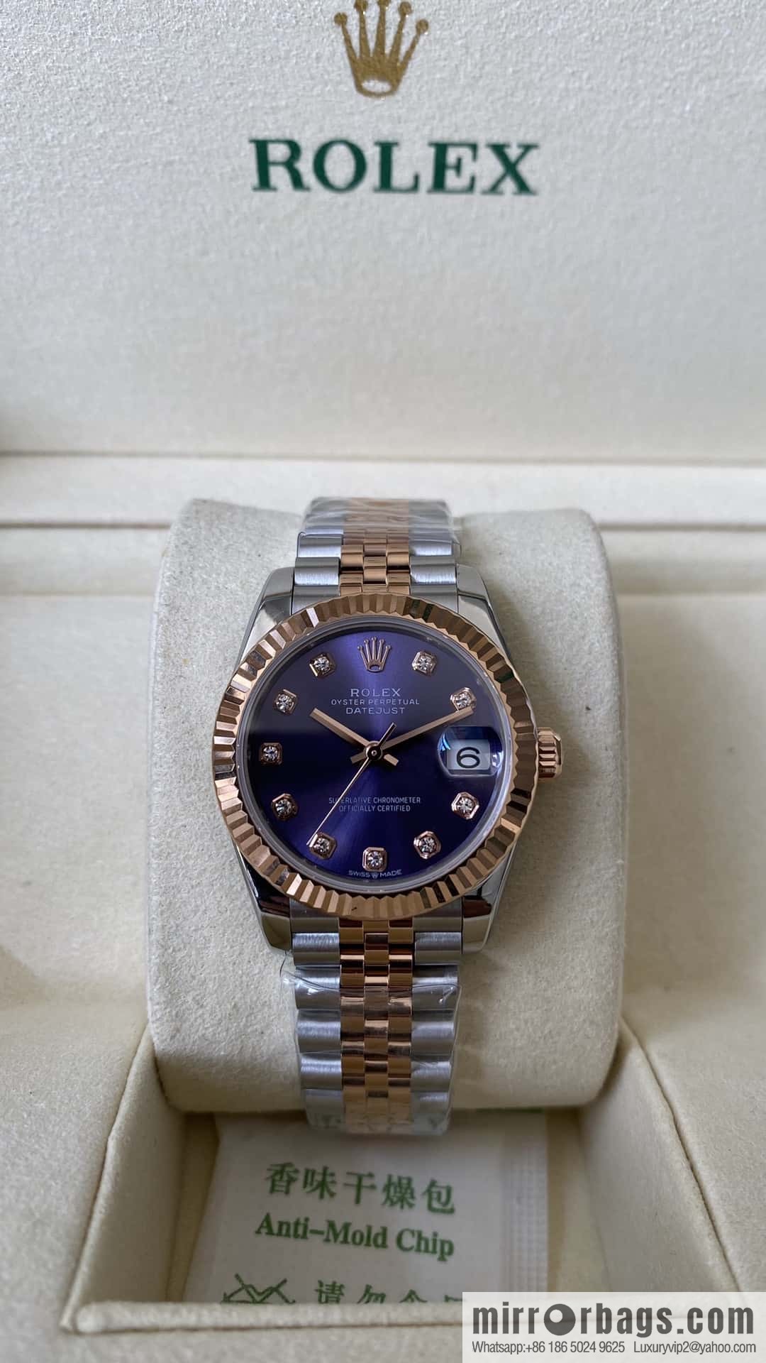 Factory New Rolex Rolex Women's Oyster Diary Watch 31mm