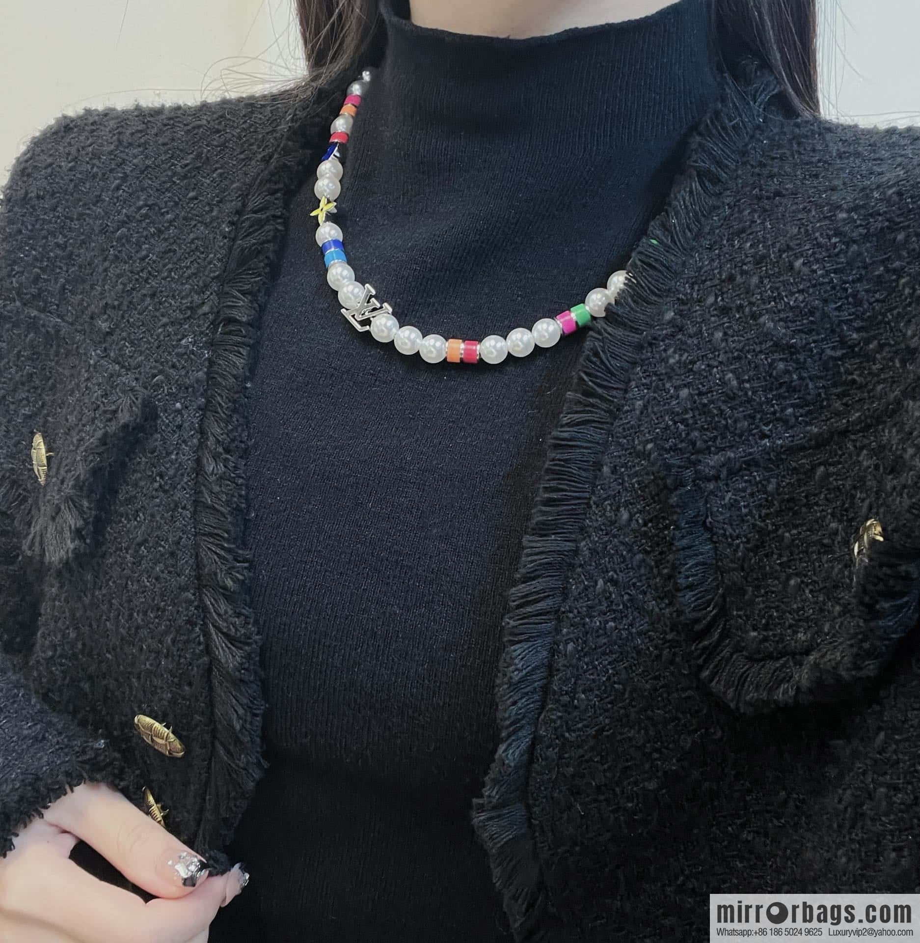 ❗️New ❗️ LV Louis Vuitton MNG PEARLS PARTY Necklace, Bracelet  ☀️