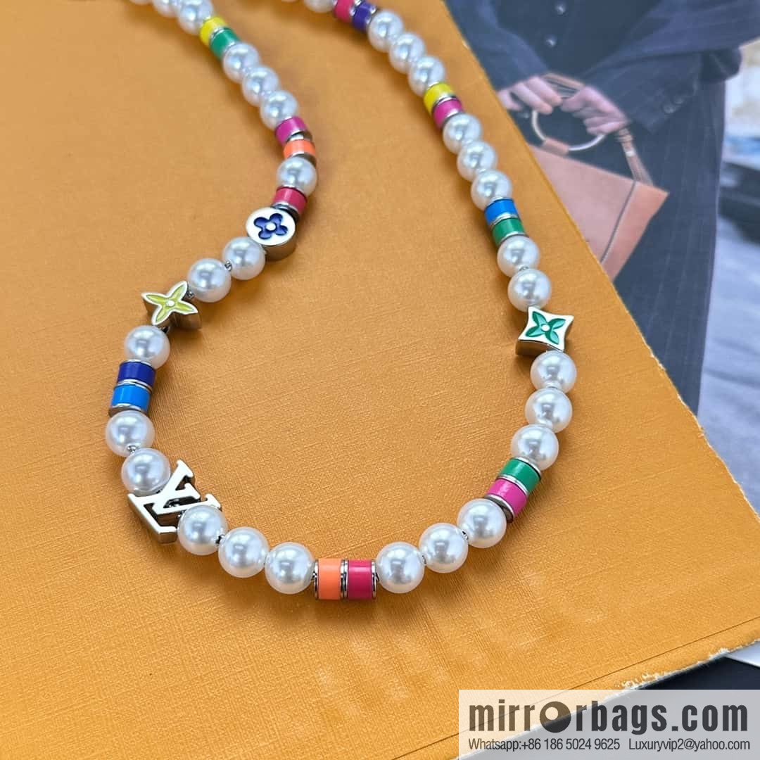 ❗️New ❗️ LV Louis Vuitton MNG PEARLS PARTY Necklace, Bracelet  ☀️