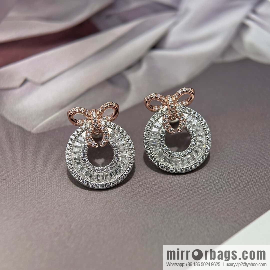 ❗️New ❗️ ☀️ rose gold round bow stud earrings ☀️