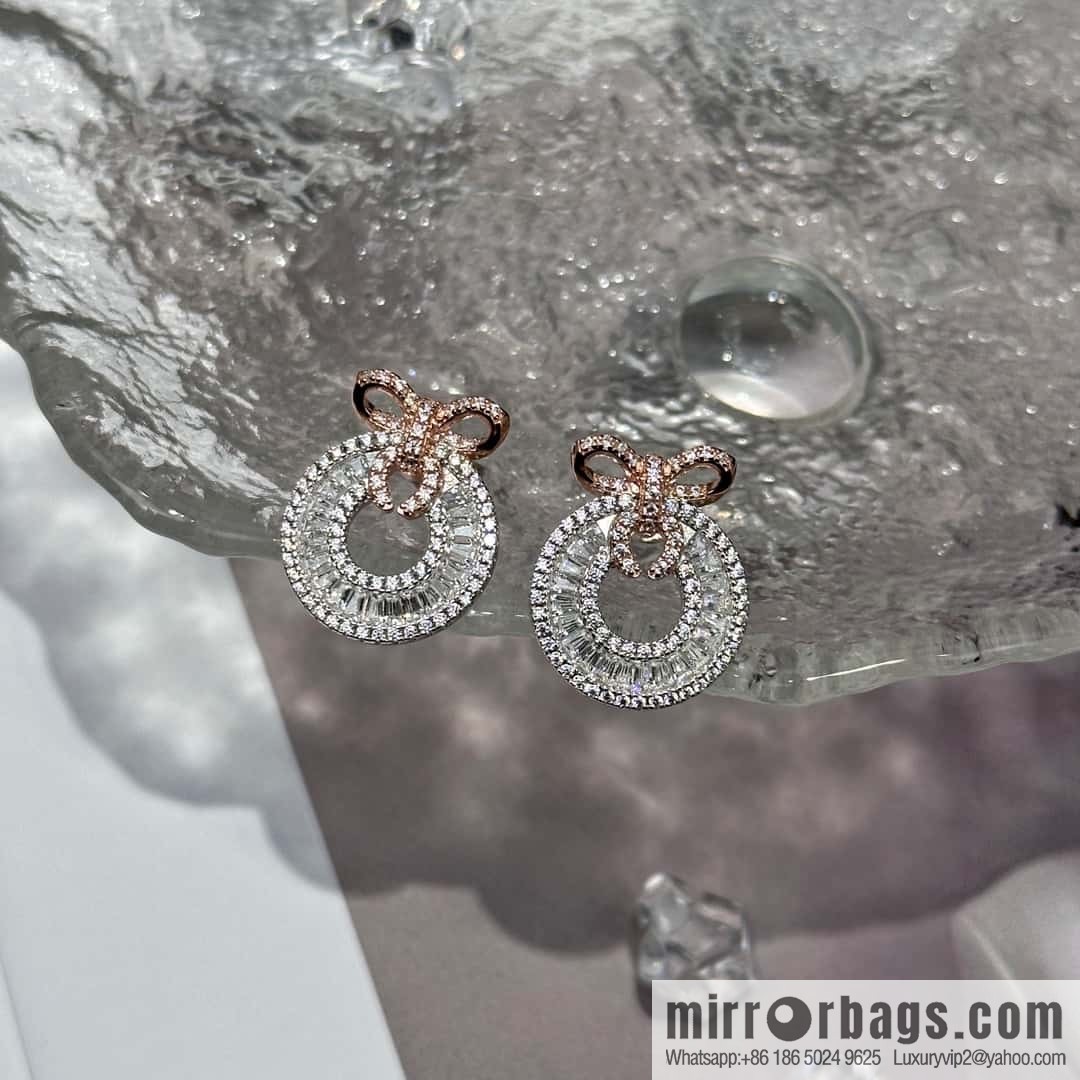 ❗️New ❗️ ☀️ rose gold round bow stud earrings ☀️