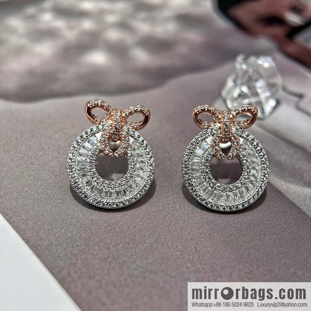 ❗️New ❗️ ☀️ rose gold round bow stud earrings ☀️
