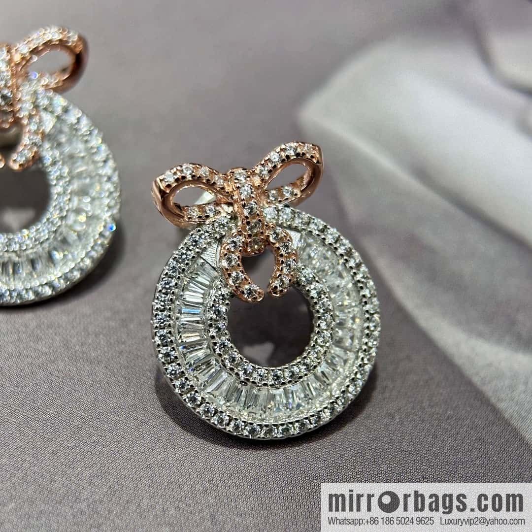 ❗️New ❗️ ☀️ rose gold round bow stud earrings ☀️