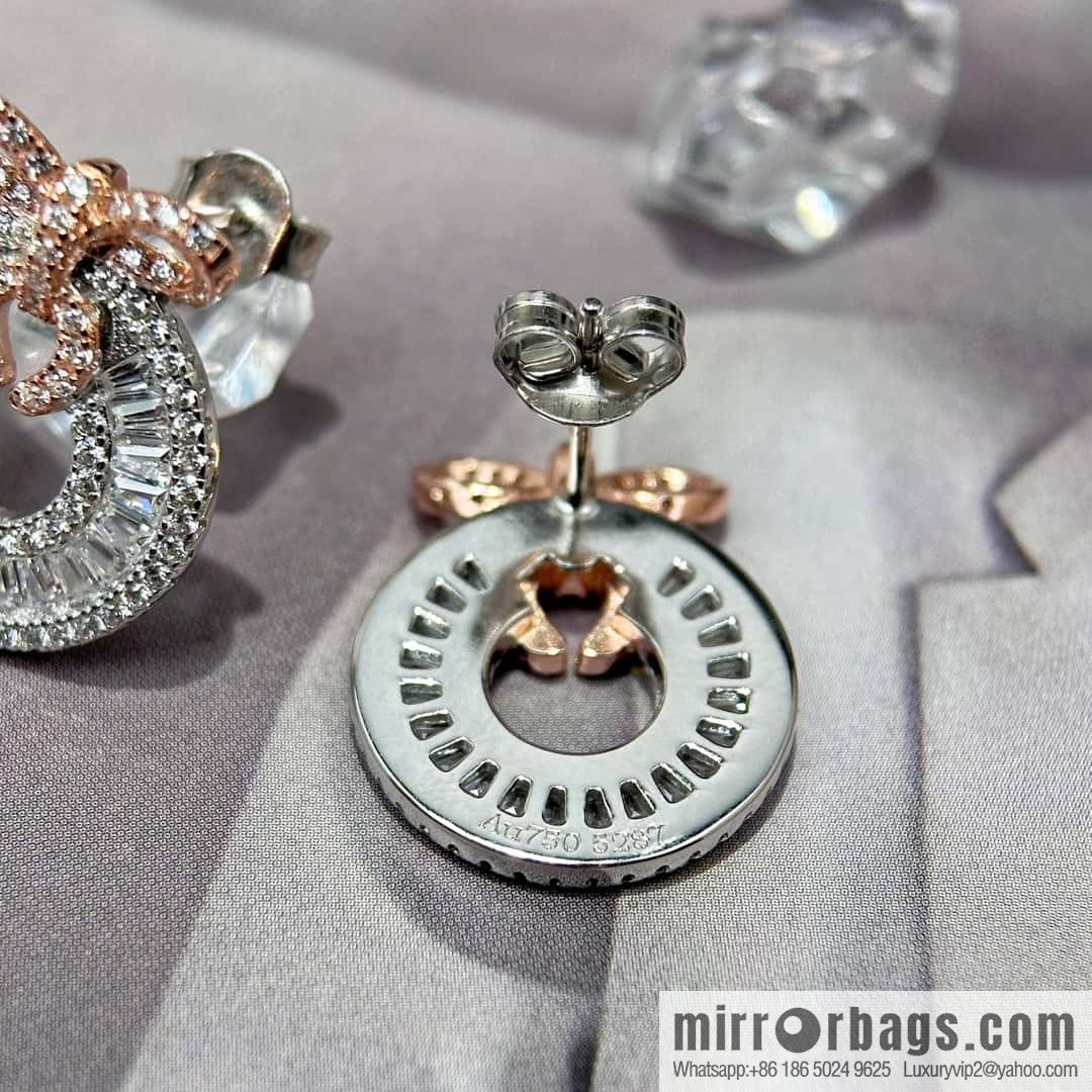 ❗️New ❗️ ☀️ rose gold round bow stud earrings ☀️