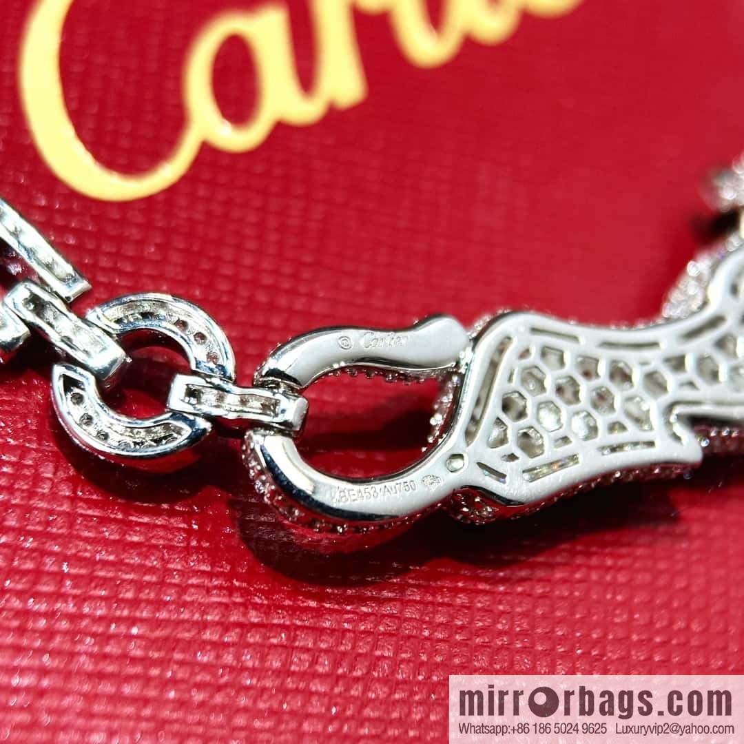 ❗New ❗ ☀ Cartier Cartier Jungle Series Full Diamond Leopard Necklace, Bracelet ☀